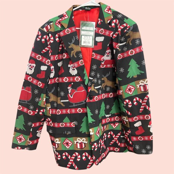Christmas Dec 25th Jacket Suit Blazer (Large - NWT) - Picture 2 of 11